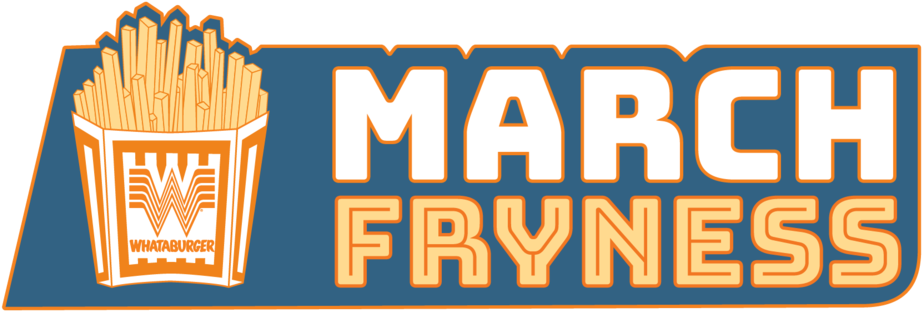 March Fryness Logo@3x-8 - Whataburger (1000x413), Png Download