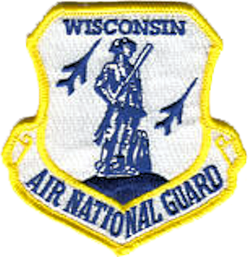 Wisconsin Air National Guard - Wisconsin Air National Guard Patches (350x364), Png Download