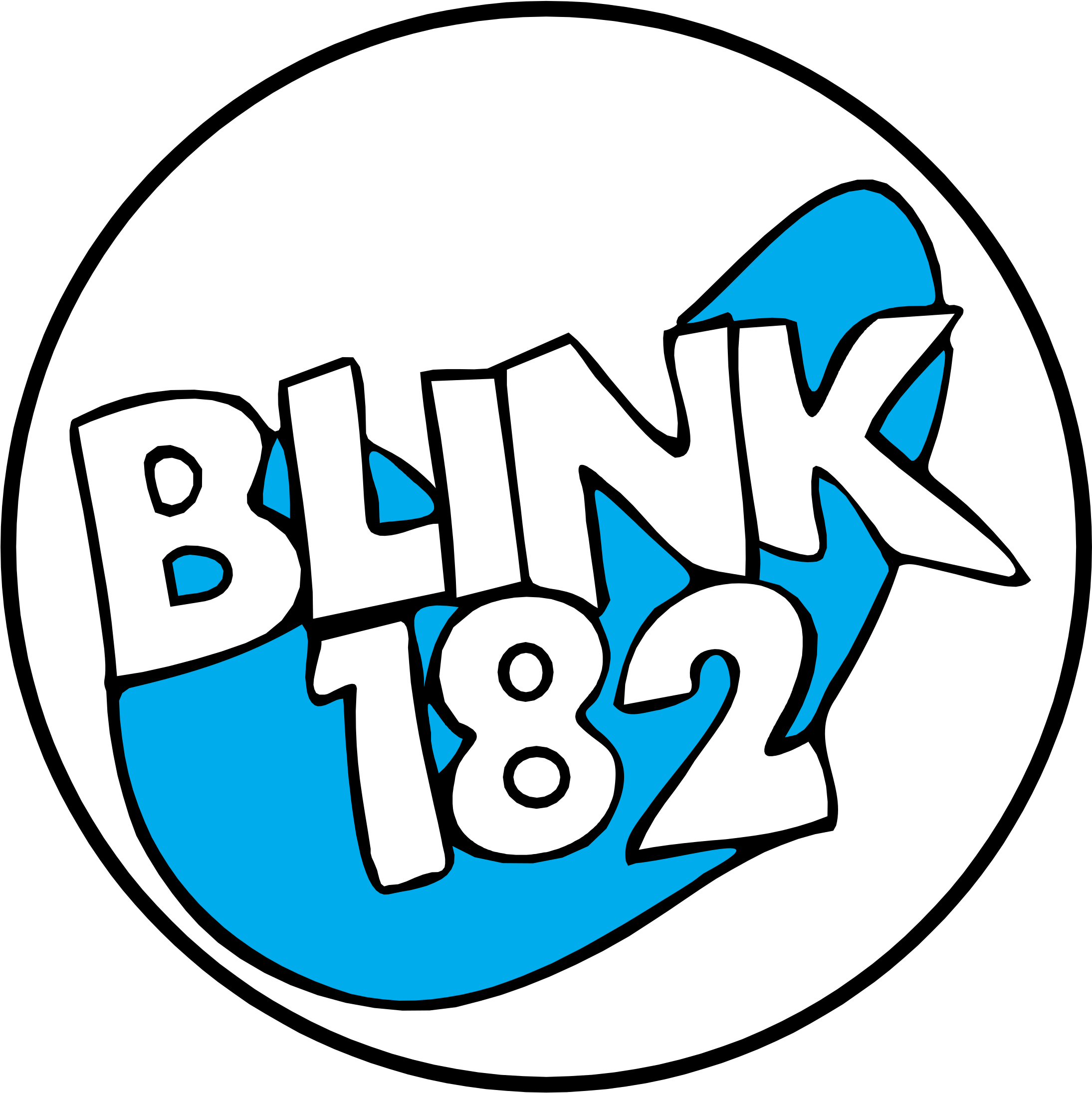 Blink 182 Logo Png Transparent - Blink 182 Line Art (2400x2400), Png Download