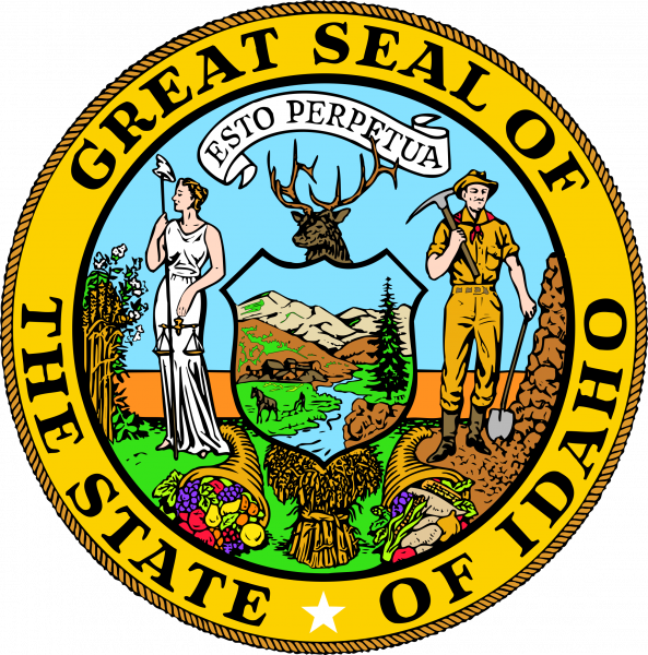 Idaho National Guard Seal - Idaho Seal (593x600), Png Download
