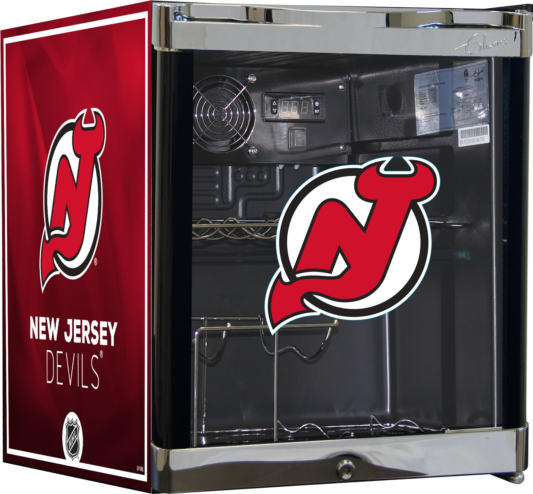 Glaros Consumer Products Nhl Wine Cooler 1.8 Cu Ft- (2284x2074), Png Download