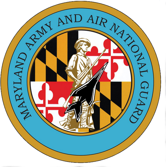 Maryland National Guard - Maryland Air National Guard Logo (569x581), Png Download