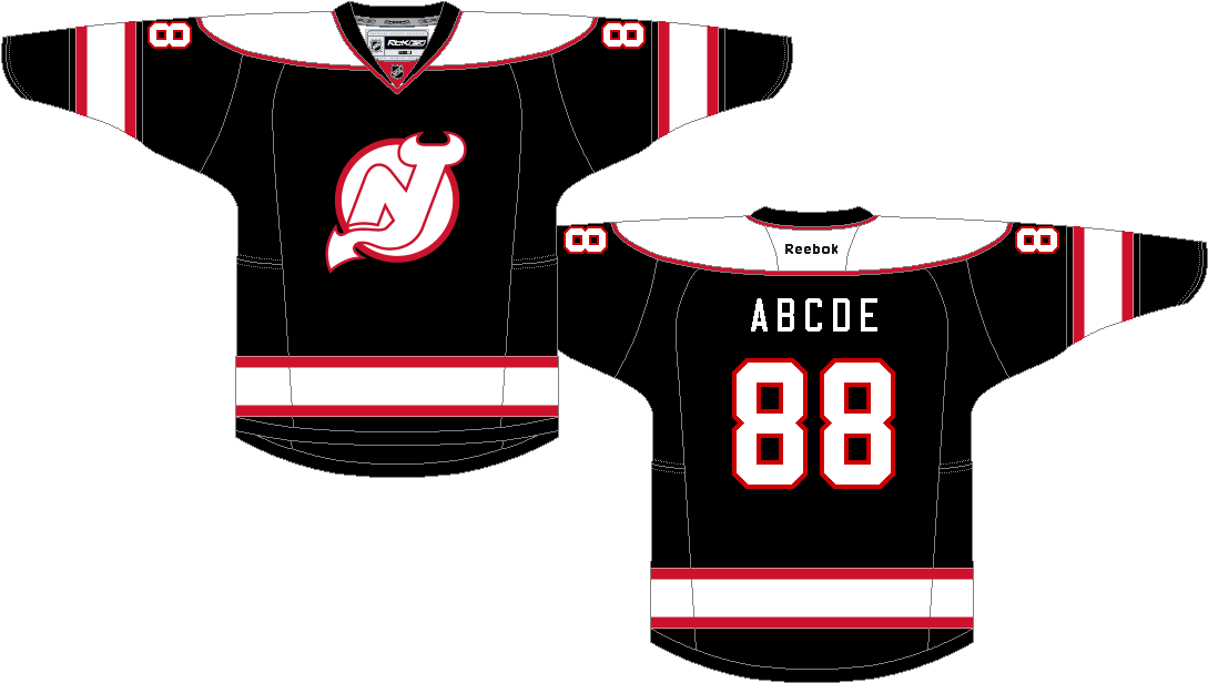 Devils Red Jersey Pullover Hoodie Positives I Think - Tampa Bay Lightning Concept Jerseys (1096x623), Png Download