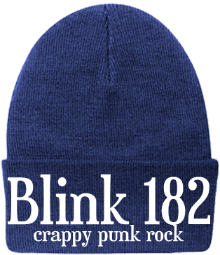 Blink 182 Blink 182 Crappy Pop Punk Finest Quality - Beanie (428x400), Png Download