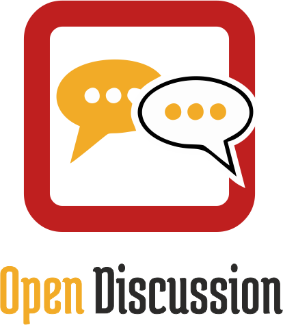 Open-discussion New Logo - Open Discussion Png (414x475), Png Download