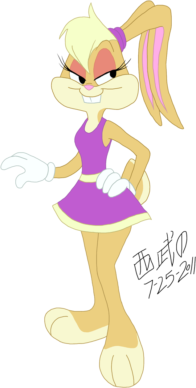 A Drawing Of Lola Bunny From Tlts - Lola Bunny (709x1338), Png Download
