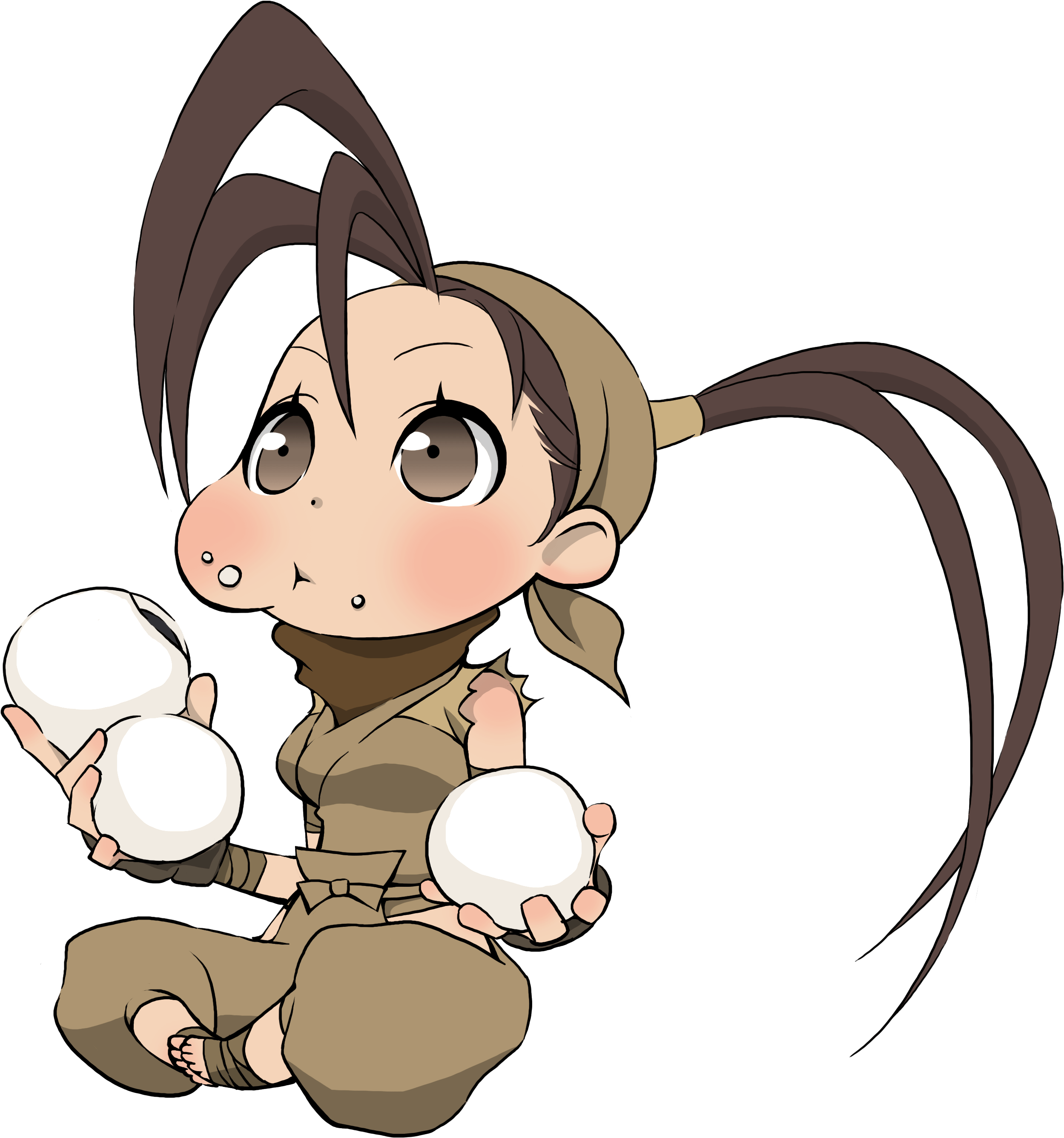 Chibi-ibuki - Street Fighter Chibi Art (2894x4093), Png Download