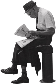 Ns 208 - Black And White Png People (300x427), Png Download