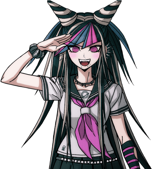 Ibuki Mioda Halfbody Sprite - Danganronpa Ibuki Mioda (504x560), Png Download