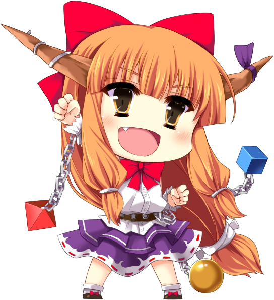 Ibuki Suika Drawn By Hainakku - Portable Network Graphics (600x655), Png Download