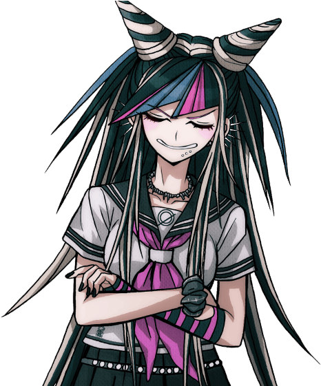 Ibuki Mioda, Goddess Of Musicperforming Alongside Kaede - Dangan Ronpa 2 Ibuki Sprite (960x560), Png Download