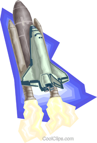 Space Shuttle, Nasa, Space Royalty Free Vector Clip - Illustration (325x480), Png Download