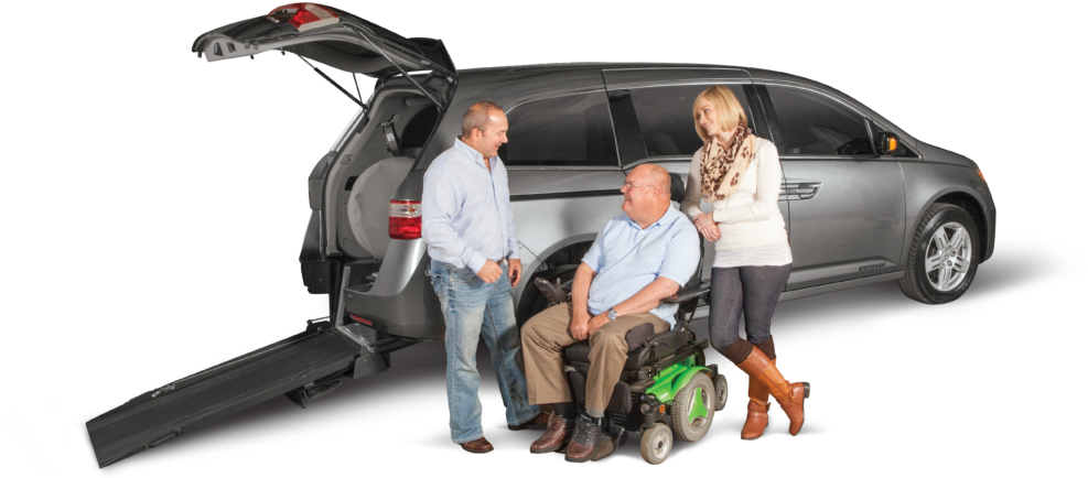 Wheelchair Van Family - Wheelchair Accessible Van (1100x450), Png Download