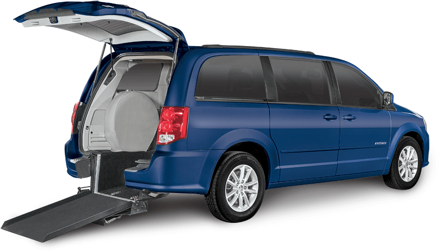 Dodge Wheelchair Van - Wheelchair Van Blue (1000x752), Png Download