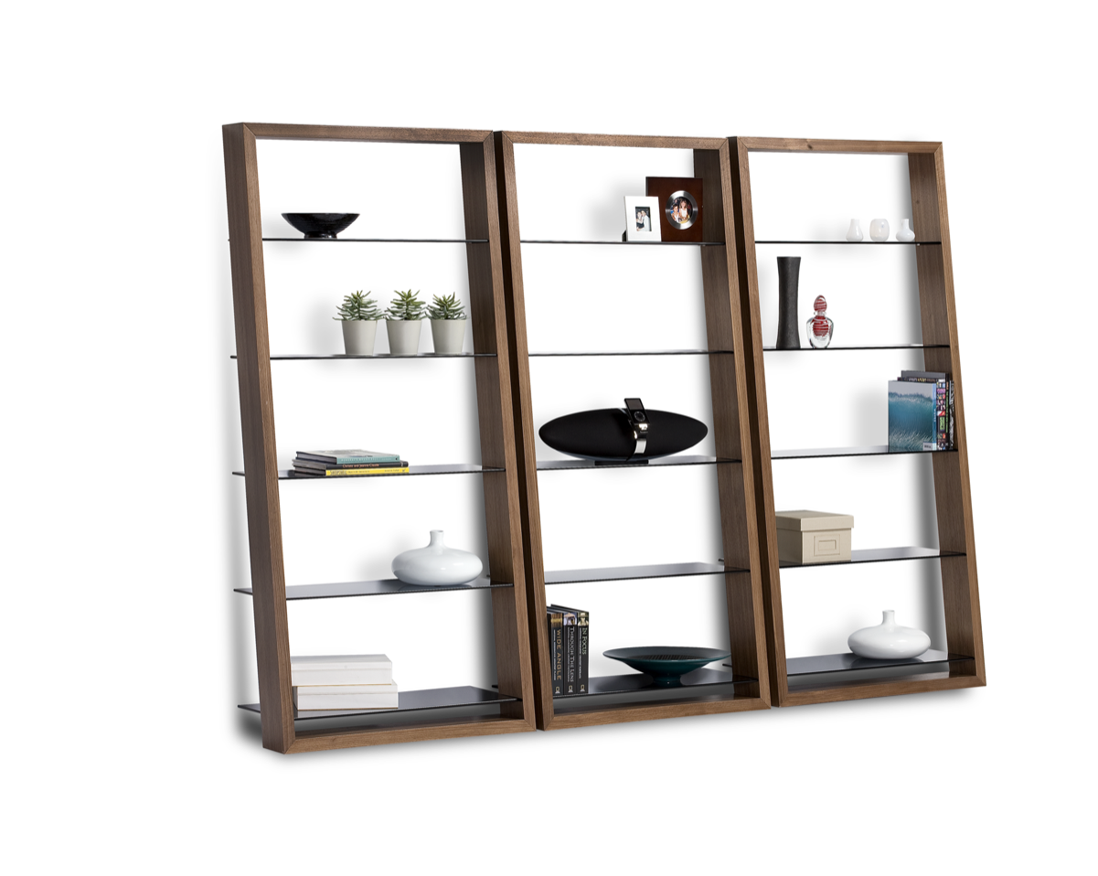 Eileen 5156 Shelves - Bdi Eileen 5156 Shelf - Espresso Stained Oak (1200x1200), Png Download