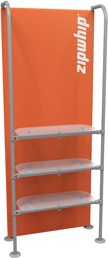 Waveline Merchandiser 89" Three Shelves - Trade (1280x1024), Png Download