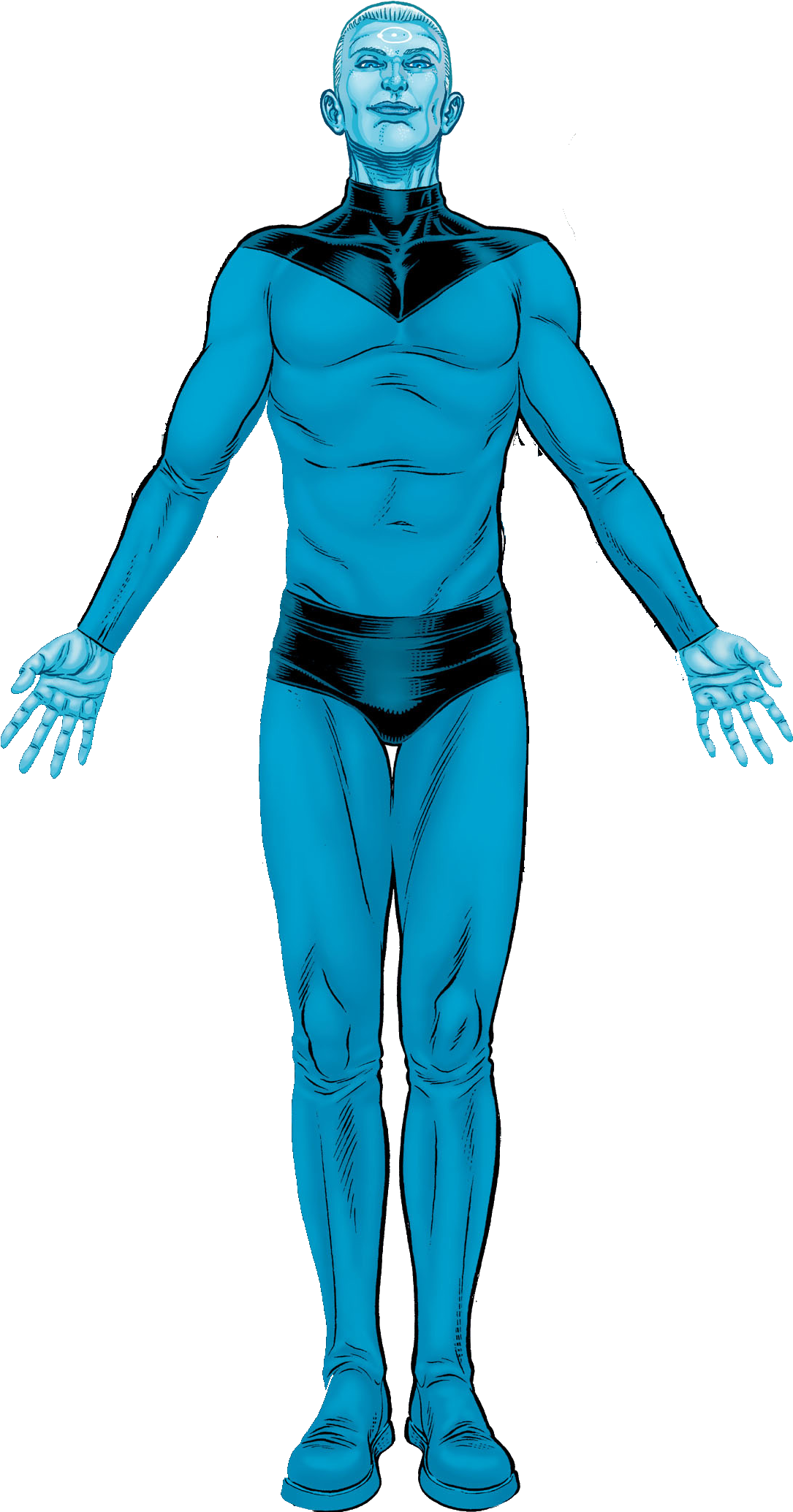 Totally Not Doctor Manhattan - Superman (1101x2075), Png Download
