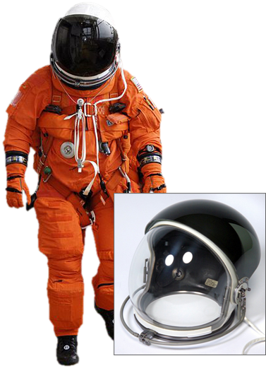 Model S1035 Advanced Crew Escape Suit For Nasa Shuttle - Astronaut Cutout (400x525), Png Download