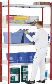 Fachbodenregal Als Großfachregal - Shelf (397x397), Png Download