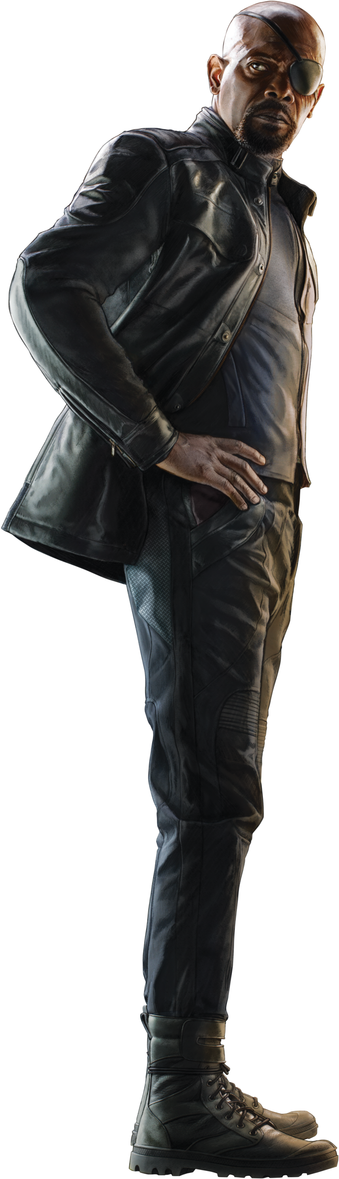 Aou Nick Fury 0001 - Nick Fury Avengers Png (1162x2466), Png Download