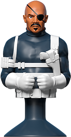 Nick Fury - Micropopz Nick Fury (438x600), Png Download