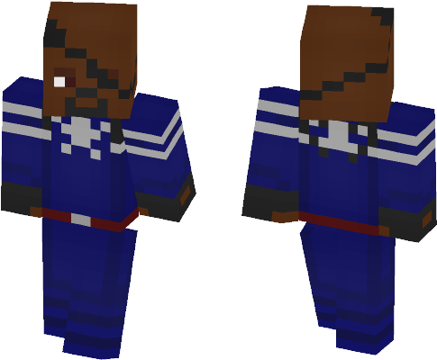Nick Fury Jr - Minecraft Skin John Wick (584x497), Png Download