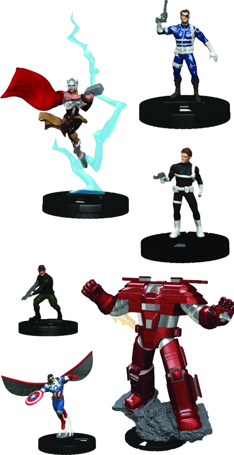 Nick Fury Agent Of Shield Fast Forces 6 Pack - Heroclix Secret Wars Battleworld (463x900), Png Download