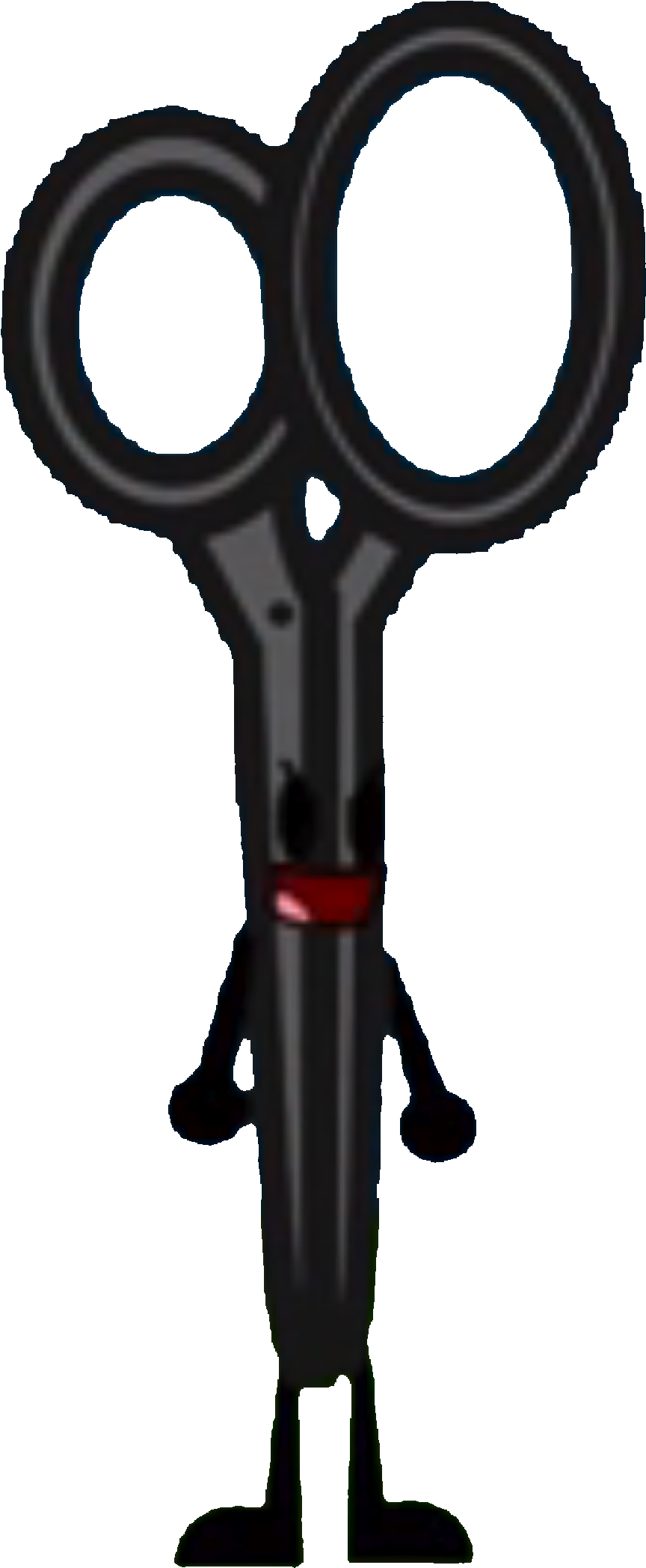 Scissors Vector - Brawl Of The Objects Scissors (1024x2200), Png Download