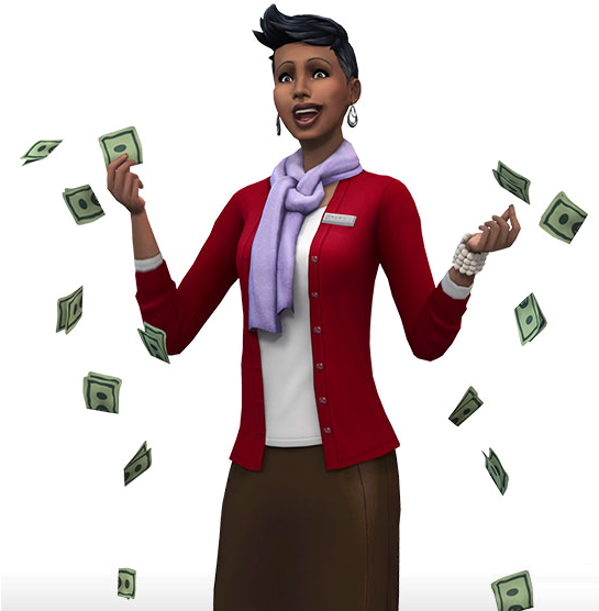 Ts4hd684x1035 Gettowork Bizown Usen - Sims 4 Get To Work Render (544x567), Png Download