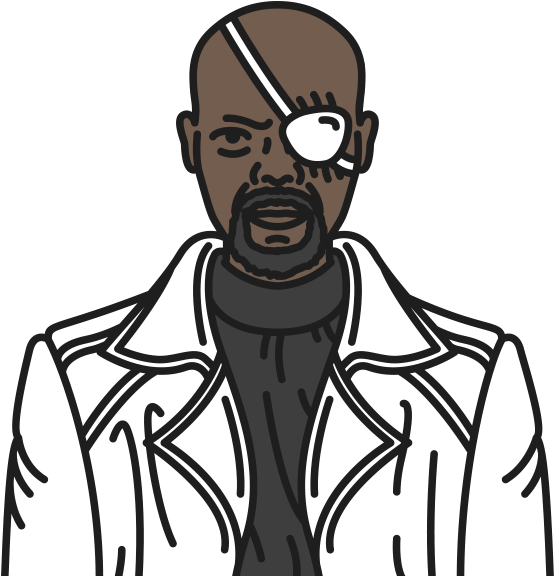 5 Nick Fury Marvel Universe Films, 2008 - Illustration (698x657), Png Download