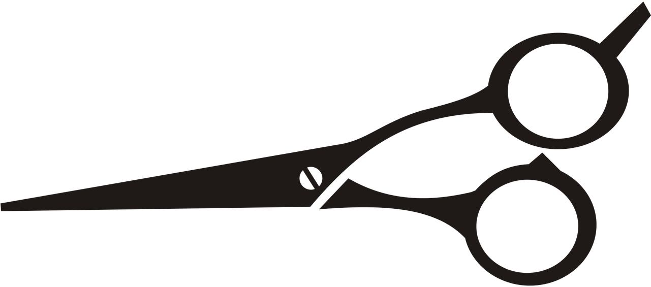 Barber Scissors Vector - Kéo Cắt Tóc Vector (1280x640), Png Download
