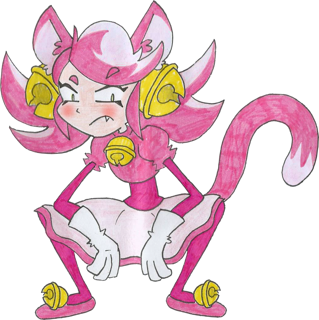 A Really Quick Drawing Of Mad Mew Mew From The Switch - Cartoon (1119x1092), Png Download
