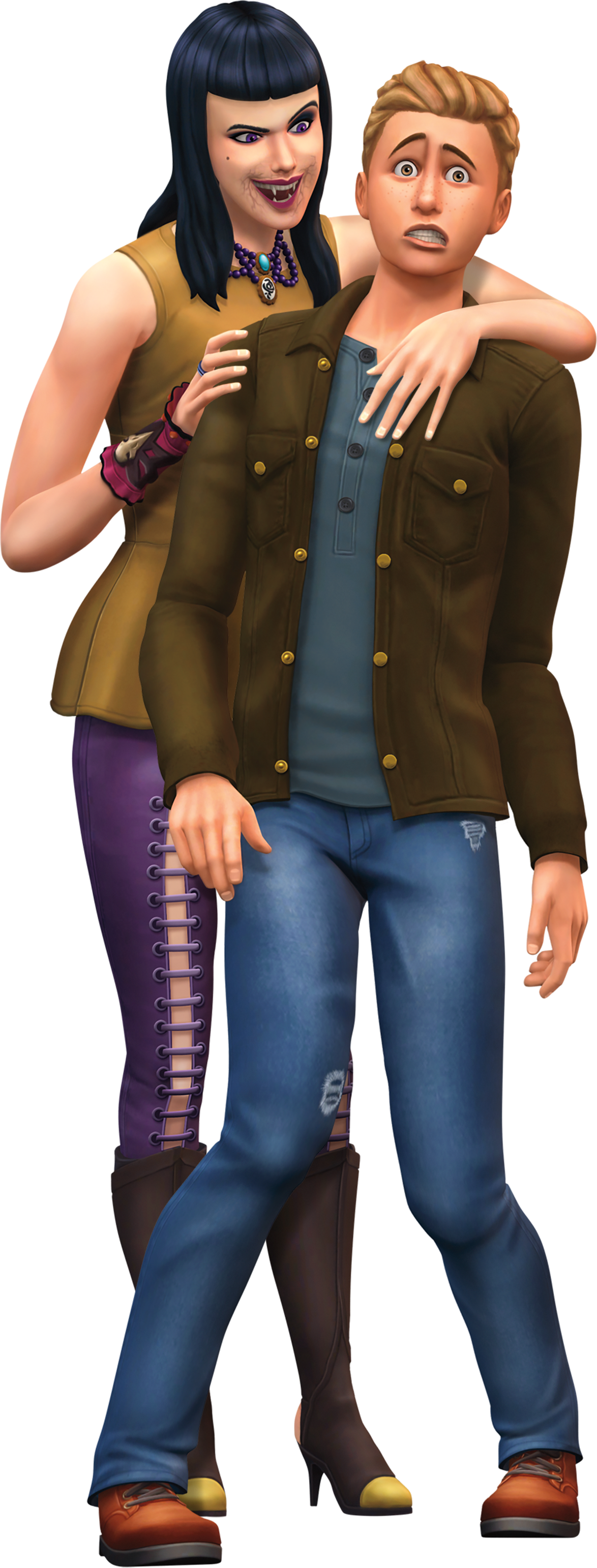 Renders - Sims 4 Vampire Png (1174x3084), Png Download
