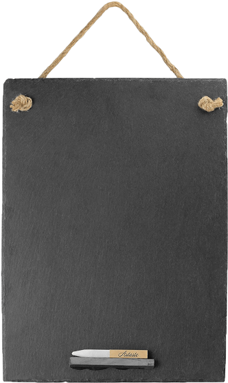 Slate Memo Board Chalkboard - Artaste 2 Piece Slate Chalkboard Set (600x600), Png Download