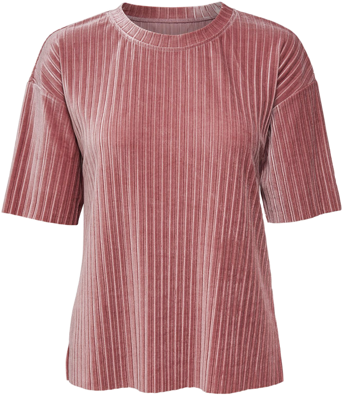 Aesthetic Top Tshirt Velvet Pink Clothes Moodboard - Pink Aesthetic Clothes Png (672x776), Png Download