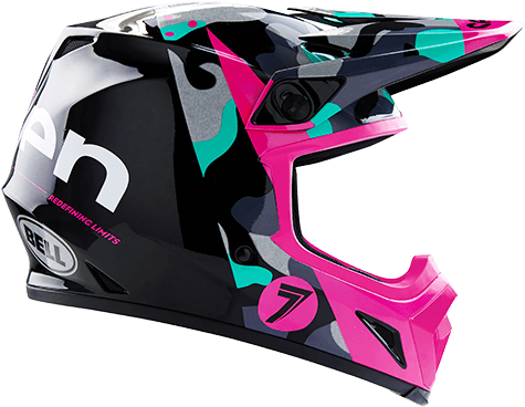 Bell Mx 9 Seven (520x413), Png Download