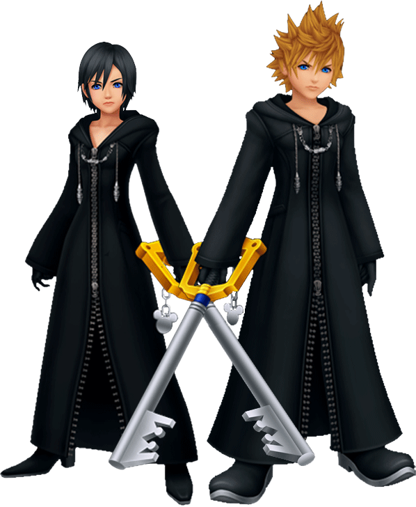 Roxas And Xion Khd - Kingdom Hearts Roxas Organization 13 (598x728), Png Download