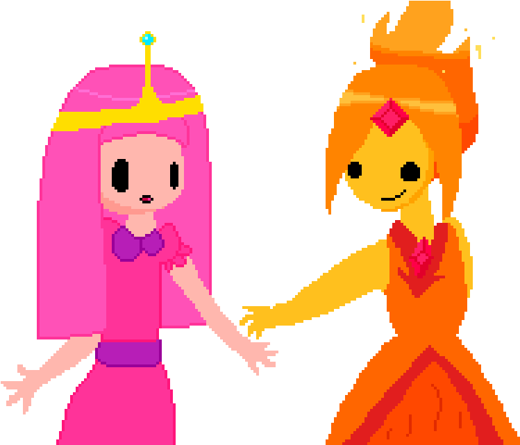 Princess Bubblegum And Flame Princess - Princess Bubblegum (960x640), Png Download