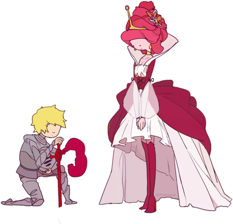 Adventure Time, Finn, Finn The Human, Grey, Hora De - Adventure Time Finn X Princess Bubblegum (500x500), Png Download