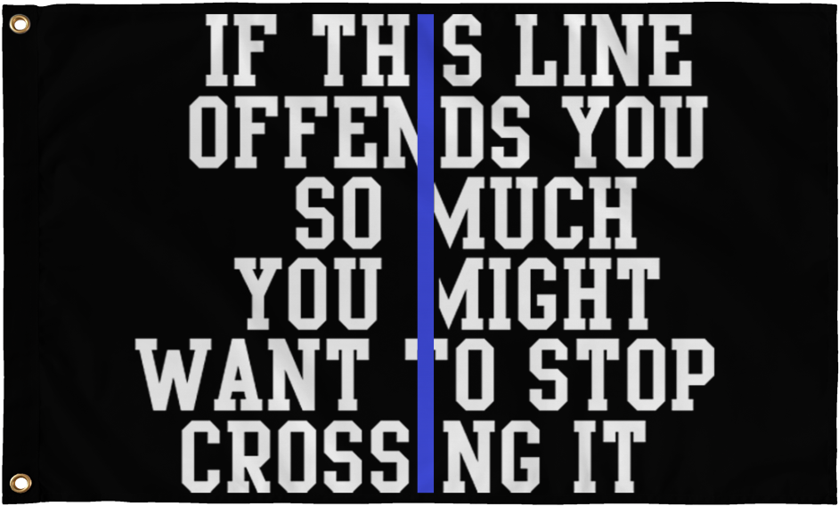 Thin Blue Line (1024x1024), Png Download