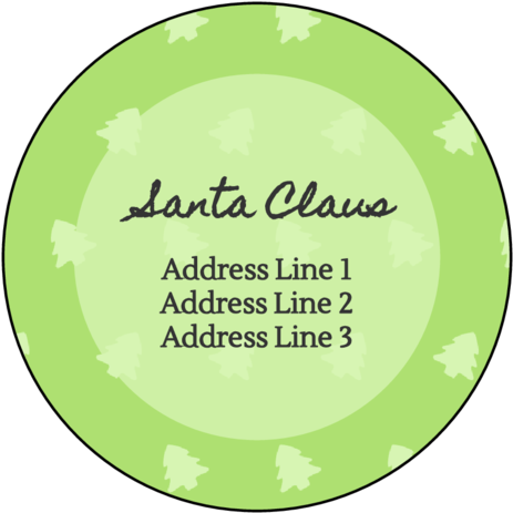 Subtle Christmas Pattern Address Labels - Pattern (500x500), Png Download