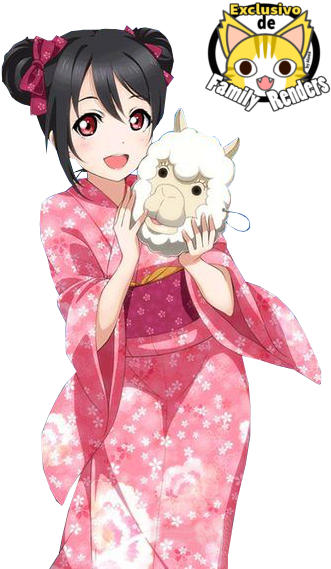 Love Live Kimono Nico (386x587), Png Download
