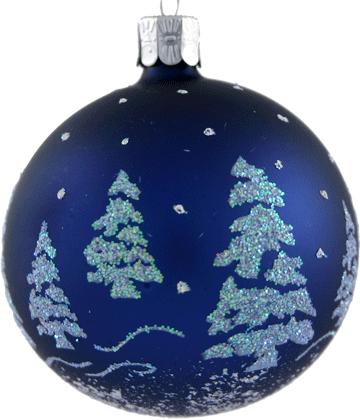 Ball Ornament, Blue - Christmas Ornament (360x420), Png Download