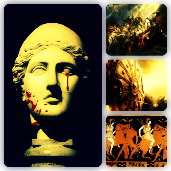 Image - Griechische Vasen-illustration Des 19. Grußkarte (600x600), Png Download