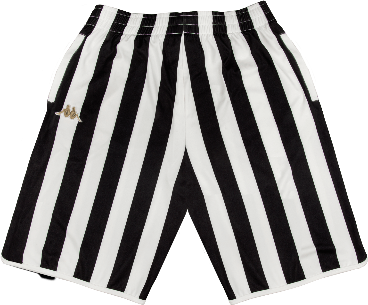 Authentic Stripes Shorts Black/white - Black And White Striped Shorts Men (2000x2000), Png Download