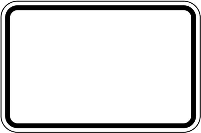 Road Sign Frame, Black & White, Horizontal, Empty, - Android Phone Frame Png Hd (684x459), Png Download