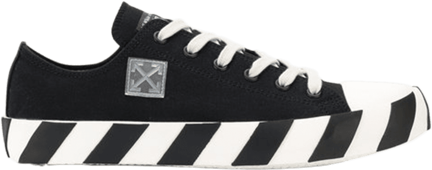 Off-white Low Striped Sneakers - Off White Sneakers Striped Sole Tennis (850x334), Png Download