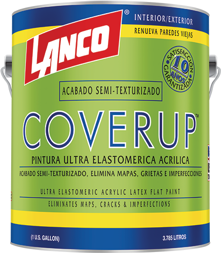 Lanco® Coverup™ Acrylic Resin Elastomeric Paint With - Lanco Ultra Durex Acrylic Waterborne Enamel 1-qt. White (478x500), Png Download