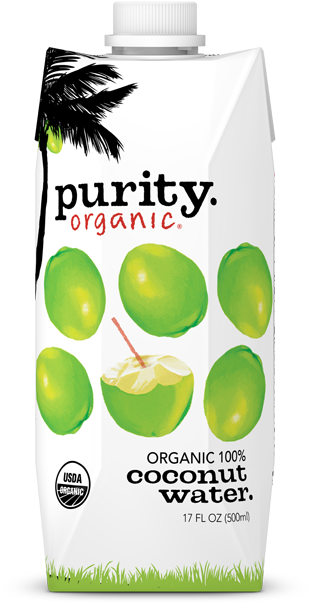 Pineapple Coconut Water Coconut Water One Liter - Purity Organic Coconut Water (350x700), Png Download