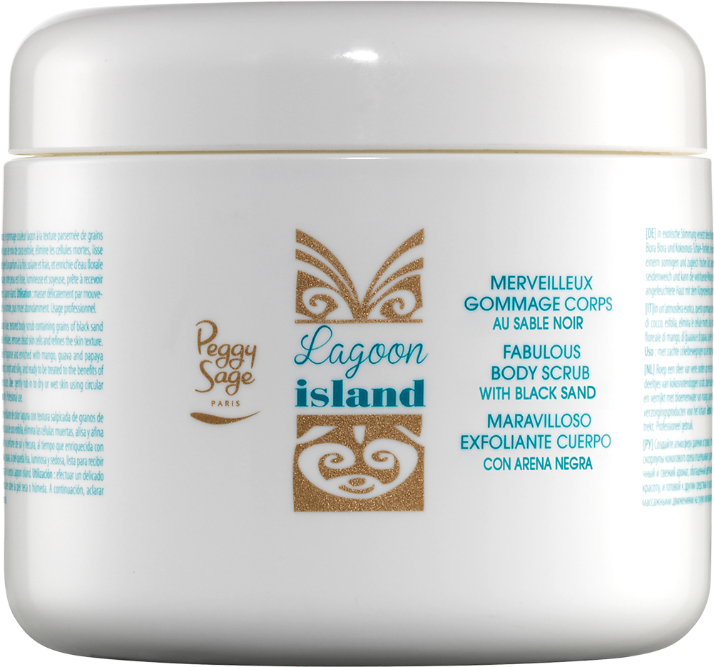 Fabulous Body Scrub With Black Sand - Gommage Merveilleux Pour Le Corps Lagoon Island (1200x1353), Png Download